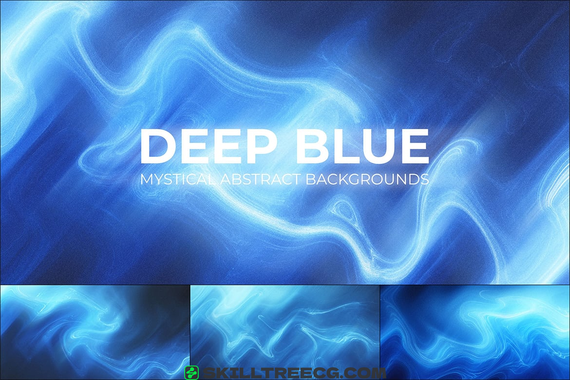 图片[3]-10 Deep Blue Mystical Abstract Backgrounds（208224）-技能树